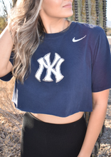 Load image into Gallery viewer, Reworked Rhinestone Yankee&#39;s Shirt
